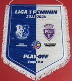 Fanion meci Feminin-fotbal FARUL CONSTANTA - POLI TIMISOARA (sezonul 2023-2024)