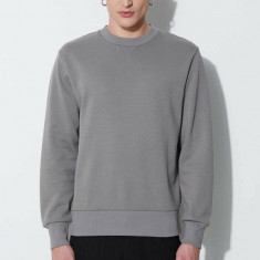 A.P.C. hanorac de bumbac Sweat Duck bărbați, culoarea gri, uni COGAW.M27771-KHAKI