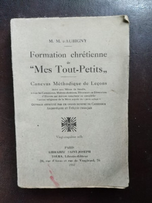 M. M. D&amp;#039;Aubigny - Formation Chretienne de &amp;quot;Mes Tout-Petits&amp;quot; foto