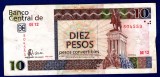 (1) BANCNOTA CUBA - 10 PESOS CONVERTIBLES 2008, MONUMENTUL LUI MAXIMO GOMEZ