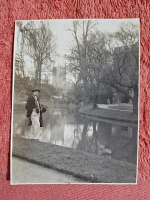 Fotografie, tatal doctorului. Litarczek, parintele radiologiei romanesti, Cambridge 1926 foto