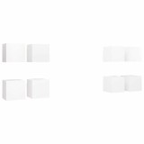 Cumpara ieftin Dulapuri TV suspendate 8 buc., alb, 30,5x30x30 cm