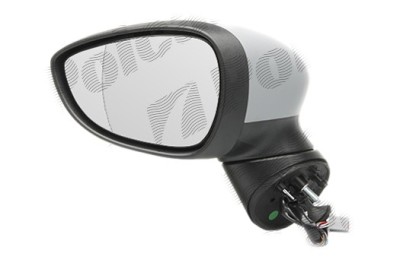 Oglinda exterioara Ford Fiesta (Ja8), 09.2008-01.2013, partea Dreapta, culoare sticla crom, sticla asferica, cu carcasa grunduita, cu incalzire, ajus foto