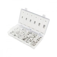 Trusa piulite nituibile cu guler din aluminiu 150 piese
