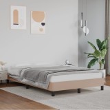 vidaXL Cadru de pat fără saltea cappuccino 120x190cm piele artificială 3269624