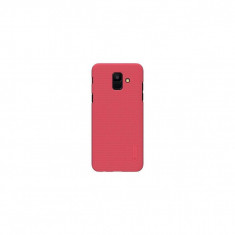 Husa Compatibila cu Samsung Galaxy A6 2018 + Folie Protectie-Nillkin Frosted Shield Rosie foto