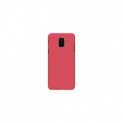 Husa Compatibila cu Samsung Galaxy A6 2018 + Folie Protectie-Nillkin Frosted Shield Rosie foto