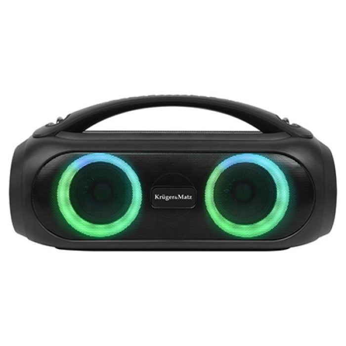 Boxa portabila Kruger Matz Joy2, 20 W, Bluetooth, radio FM, port USB, lumina RGB