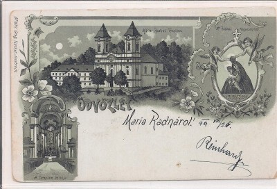 Carte postala circulata in anul 1899 Radna, Judetul Arad foto