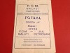 Program meci fotbal FCM GALATI - JIUL PETROSANI (22.08.1976)