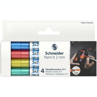 Marker metalic Schneider Paint-It 011 2 mm Set 2 foto