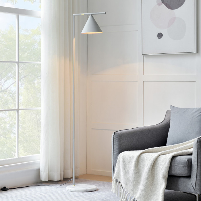 Lampa de podea Leicester alb 1 x E27 max. 60W [lux.pro] HausGarden Leisure
