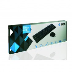 Kit tastatura + mouse iBox Office kit 2 negru foto