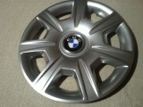 Capace Roti 15 inch BMW Seria 1 3 5 - Set 4 Bucati, Emblema Metalica, Gri
