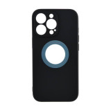 Husa TPU Circle silicon pentru iPhone 12/ 12 Pro Negru + Cablu de date cadou