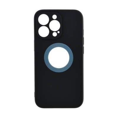 Husa TPU Circle silicon pentru iPhone 12 Pro Max Negru + Cablu de date cadou foto