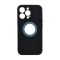 Husa TPU Circle silicon pentru iPhone 12 Pro Max Negru + Cablu de date cadou