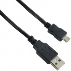 Cablu 4World USB 2.0 tip AM / B MICRO 5pini 1.0m albastru foto