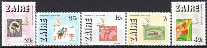 ZAIR 1986, timbru / timbru, MNH