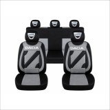 Set Huse Scaune Universale Nero Gri Personalizate cu Dacia