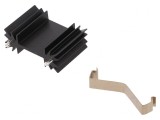 Radiator Negru Extrudat 25,4mm TO202/TO218/TO220/TOP3