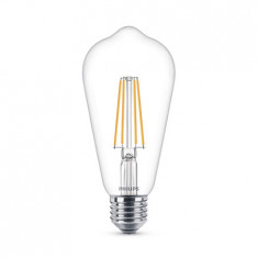 Bec Philips LED Classic Filament ST64 7 60W 2700K 806lm E27 15.000h