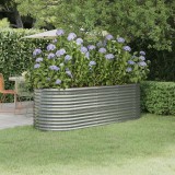 vidaXL Strat &icirc;nălțat grădină 224x80x68 cm oțel vopsit electrostatic