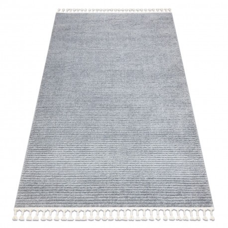 Covor SEVILLA PC00B dunga gri Franjuri Berber shaggy, 80x150 cm