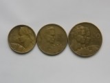 LOT 5 MONEDE-10,20,50 DINARI 1955 IUGOSLAVIA