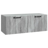 vidaXL Oglindă TV montată pe perete Sonoma gri 78,5 x 31 x 30 cm 898721