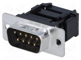 Mufă Tată D-Sub 9 PIN pentru Cablu-bandă IDC Alamă 5A - AMPHENOL