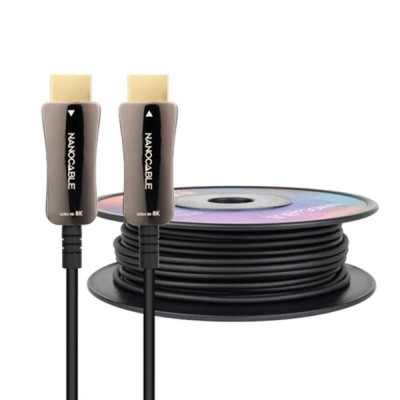 HDMI Cable NANOCABLE 10.15.2150 8k ultra hd 48 gbit/s 50 m Black foto