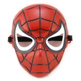 Cumpara ieftin Masca Spiderman Copii, Plastic, 21.5cm, Rosu - Costum Avengers, Petreceri, Baieti 3+ ideallstore