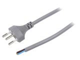 Cablu 3x1mm&sup2; SEV-1011 mufă PVC 5m gri 10A 250V