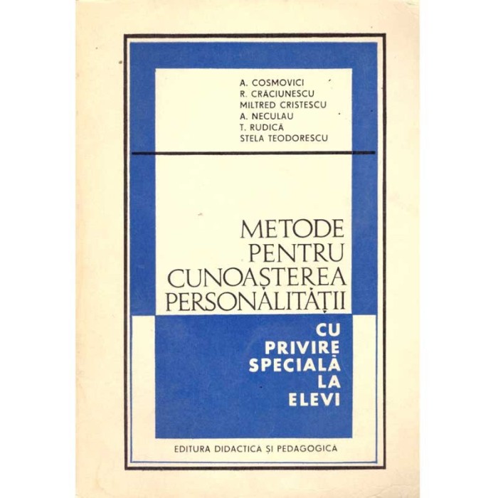 colectiv - Metode pentru cunoasterea personalitatii cu privire