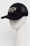 Coach sapca culoarea negru, cu imprimeu