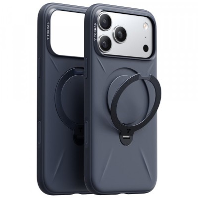 Husa MagSafe pentru Apple iPhone 17 Pro Max, Torras, QPRO Silicone, Albastra foto