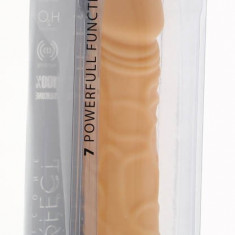 Vibrator Realistic Silicone Classic, Nude, 20 cm