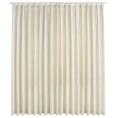 Draperie opaca cu carlige, crem, 290 x 245 cm, catifea foto
