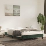 VidaXL Cadru de pat, verde &icirc;nchis, 120x200 cm, catifea