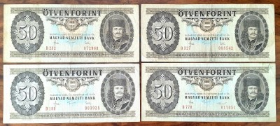 Ungaria 50 pengo 1983-1986. set 3 buc foto