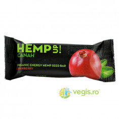 Baton Din Seminte De Canepa si Merisoare Hemp Up Ecologic/Bio 48gr