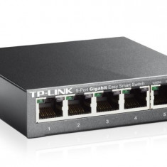 Switch tp-link tl-sg105e 5 porturi gigabit desktop easy smart 16gbpscapacity tag- based vlan qos igmp