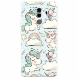 Husa silicon pentru Huawei Mate 10, Unicorns And Clouds