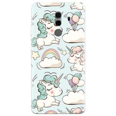 Husa silicon pentru Huawei Mate 10, Unicorns And Clouds foto