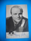 HOPCT 1537 WERNER MULLER -GERMANIA -ACTORI/ARTISTI-AUTOGRAF-CIRCULATA