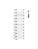 Cumpara ieftin Suport de pantofi, Songmics, 10 compartimente, 40 x 30 x 17 cm, LPC10W, 20 perechi