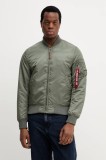 Alpha Industries geacă bomber Kurtka Alpha Industries MA-1 VF 59 191118 432 bărbați, culoarea verde, de tranziție 191118.432-green