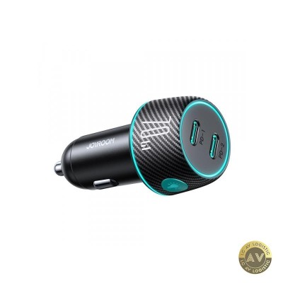 Incarcator Auto Joyroom JR-CCN02 70W 3A 2 x USB-C Negru foto