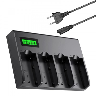 Incarcator 4 sloturi FAST Charge pt acumulatori NP-F550 NP-F750 NP-F960 NP-F970 foto
